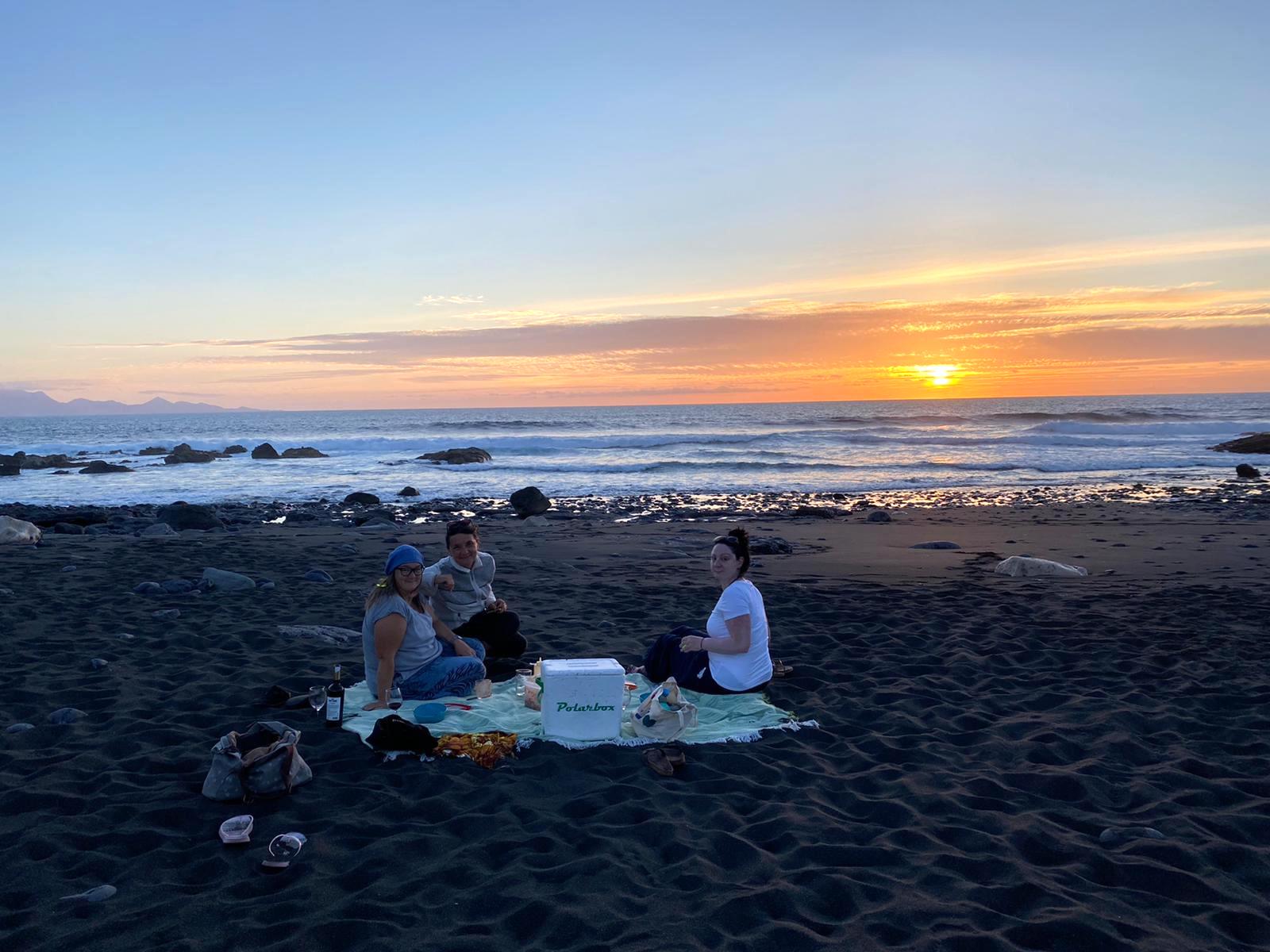 Yoga Retreat Sunset meditation and picnic