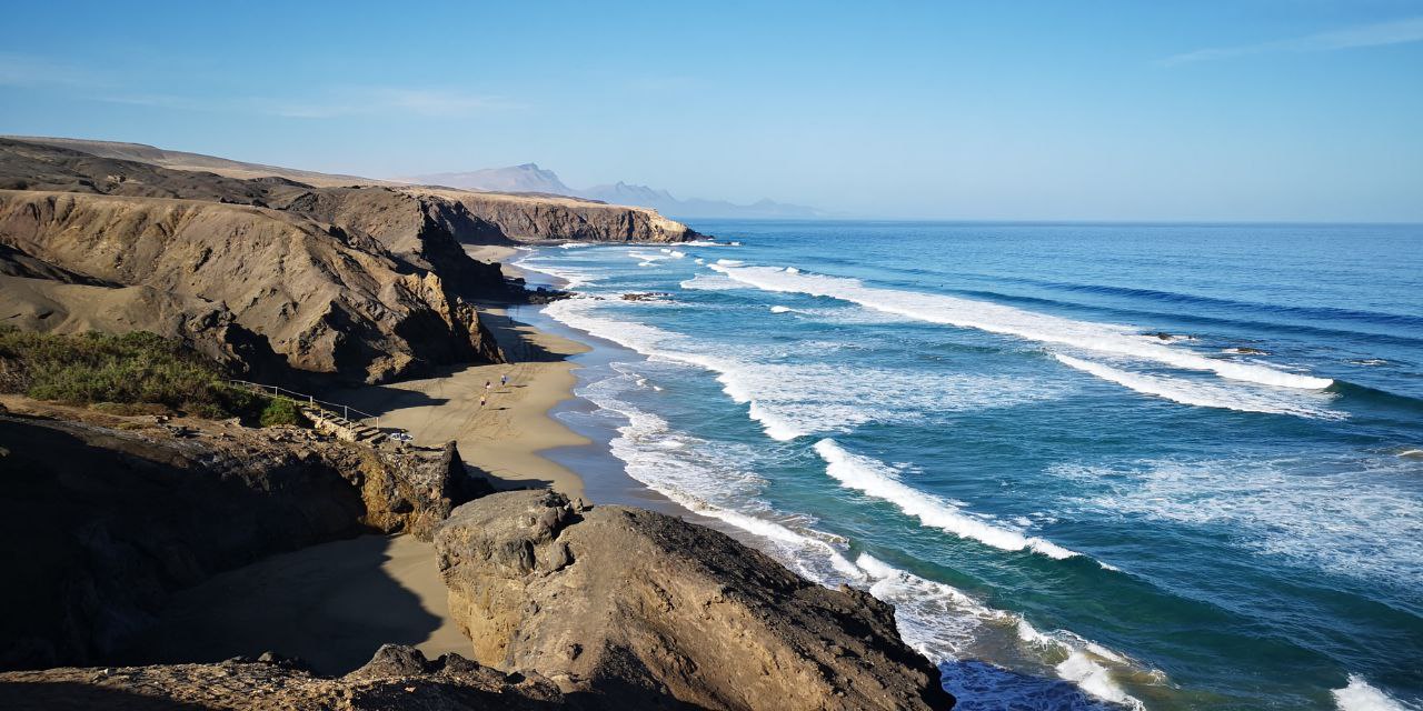 Yoga retreat beginners Fuerteventura view La Pared