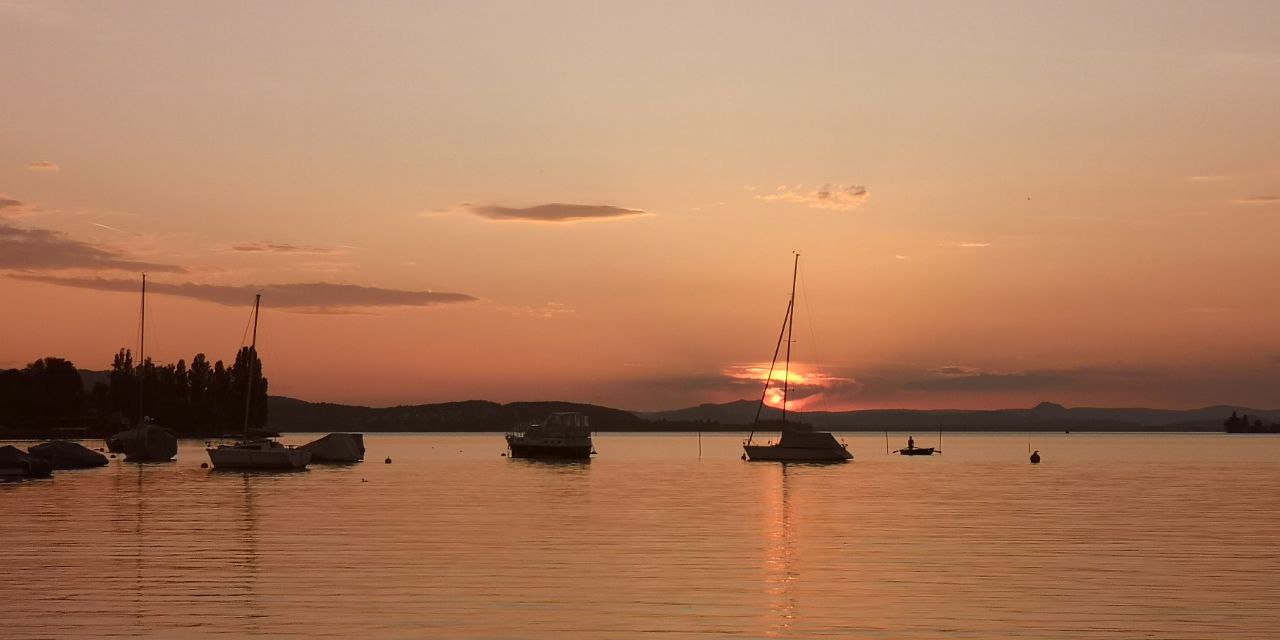 Sunset lake Bodensee